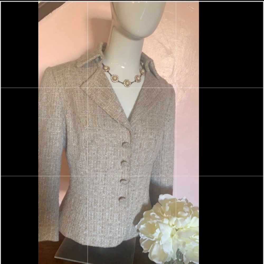 Tahari tweed jacket